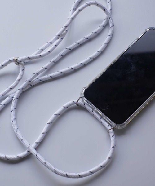 dictionary(ディクショナリー)の「【dictionary / ディクショナリー】 マーブル 編み込み ストラップ付き クリア iPhoneケース 「 78SE , 11/XR, 12/12pro , 12promax , 13 , 13pro」(スマホケース/カバー・レディース・チャコール/ホワイト/ベージュ/ブラック/グリーン/ブルー/ライトグリーン/ワイン/チャコールグレー・B/A/D/C/E/F/H/G)」の1枚目の写真