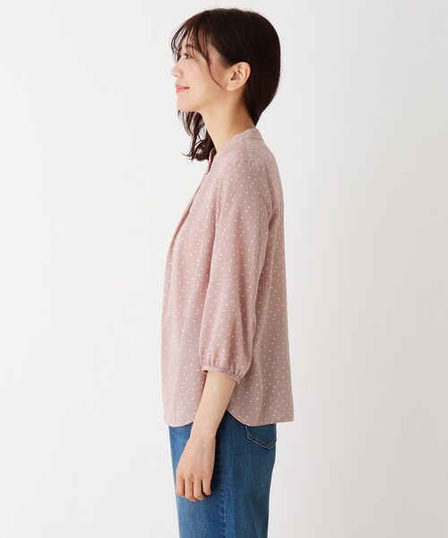 DRESKIP（ドレスキップ）の「◆アシメネックブラウス（シャツ/ブラウス・レディース・ホワイト系3/ホワイト系5/ブラック系/ピンク系5・02/03/01）」の11枚目の写真