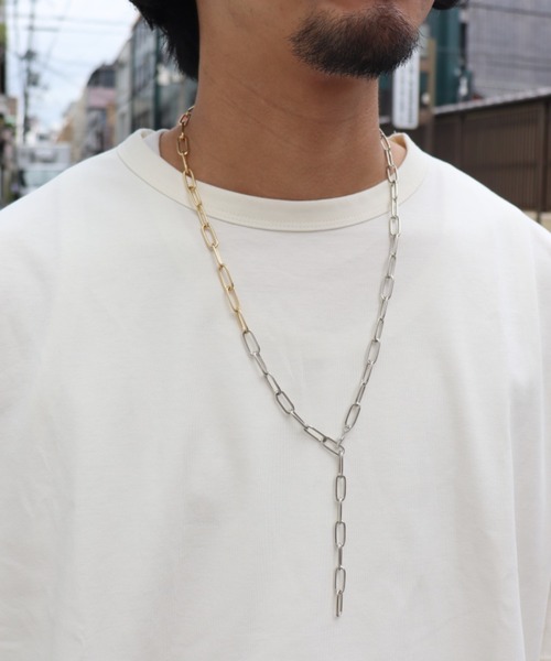 CIAOPANIC（チャオパニック）の「2トーンチェーンネックレス（ネックレス・レディース・シルバー・FREE）」の6枚目の写真