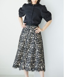 ANAYI（アナイ）の「シルエットフラワーフレア スカート（スカート