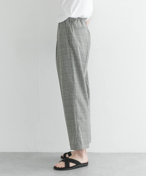 URBAN RESEARCH（アーバンリサーチ）の「ドライTRリネンイージーパンツ（その他パンツ・メンズ・ネイビー/チェック・LARGE/MEDIUM）」の3枚目の写真