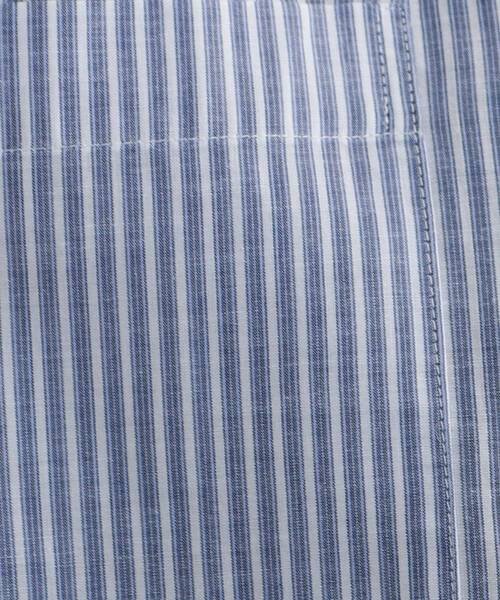 JET（ジェット）の「◆【ウォッシャブル】コットンリネンストライプシャツ（シャツ/ブラウス・レディース・ホワイト系3/ネイビー系2/サックスブルー系2/ブルー系7・04）」の8枚目の写真
