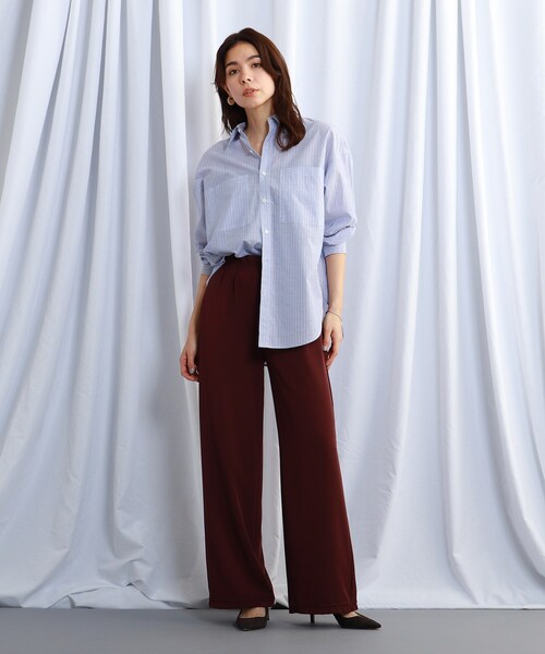 JET（ジェット）の「◆【ウォッシャブル】コットンリネンストライプシャツ（シャツ/ブラウス・レディース・ホワイト系3/ネイビー系2/サックスブルー系2/ブルー系7・04）」の13枚目の写真