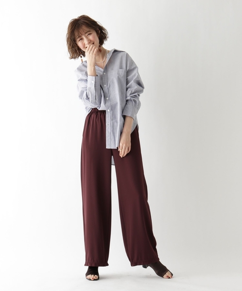 JET（ジェット）の「◆【ウォッシャブル】コットンリネンストライプシャツ（シャツ/ブラウス・レディース・ホワイト系3/ネイビー系2/サックスブルー系2/ブルー系7・04）」の11枚目の写真