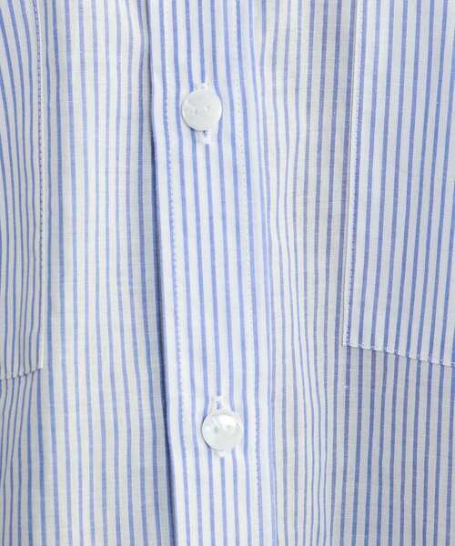 JET（ジェット）の「◆【ウォッシャブル】コットンリネンストライプシャツ（シャツ/ブラウス・レディース・ホワイト系3/ネイビー系2/サックスブルー系2/ブルー系7・04）」の7枚目の写真