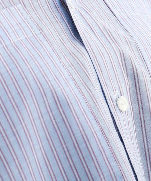 JET（ジェット）の「◆【ウォッシャブル】コットンリネンストライプシャツ（シャツ/ブラウス・レディース・ホワイト系3/ネイビー系2/サックスブルー系2/ブルー系7・04）」の18枚目の写真