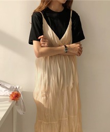 Amulet | ワッシャー加工キャミソールワンピ―ス(ワンピース)