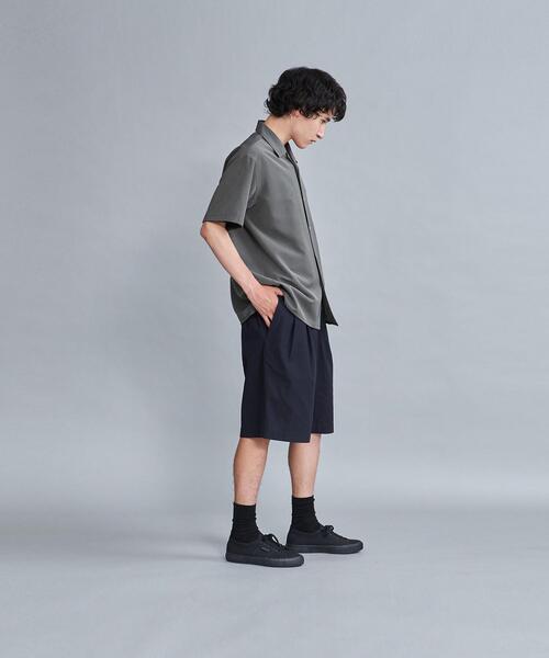 Steven Alan(スティーブンアラン)の「<Steven Alan> PINHEAD OPEN COLLAR SHORT SLEEVE SHIRT-BOLD/シャツ(シャツ/ブラウス・メンズ・ネイビー/ダークグレー・S/M/L/XL)」の4枚目の写真