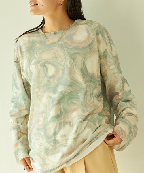 VACANCY（ヴァカンシー）の「ニュアンス柄シアートップス（シャツ/ブラウス・レディース・ブルー/その他・FREE）」の17枚目の写真