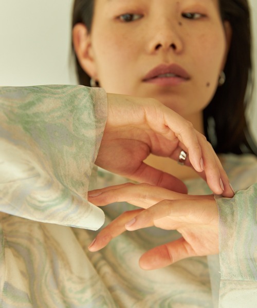 VACANCY（ヴァカンシー）の「ニュアンス柄シアートップス（シャツ/ブラウス・レディース・ブルー/その他・FREE）」の20枚目の写真