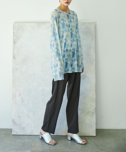 VACANCY（ヴァカンシー）の「ニュアンス柄シアートップス（シャツ/ブラウス・レディース・ブルー/その他・FREE）」の4枚目の写真