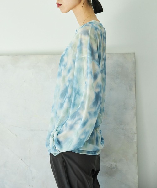 VACANCY（ヴァカンシー）の「ニュアンス柄シアートップス（シャツ/ブラウス・レディース・ブルー/その他・FREE）」の12枚目の写真