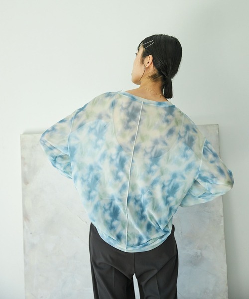 VACANCY（ヴァカンシー）の「ニュアンス柄シアートップス（シャツ/ブラウス・レディース・ブルー/その他・FREE）」の14枚目の写真
