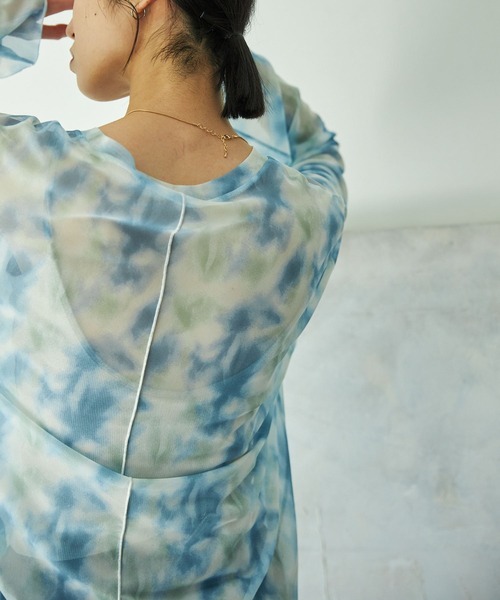 VACANCY（ヴァカンシー）の「ニュアンス柄シアートップス（シャツ/ブラウス・レディース・ブルー/その他・FREE）」の15枚目の写真