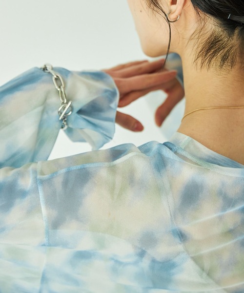 VACANCY（ヴァカンシー）の「ニュアンス柄シアートップス（シャツ/ブラウス・レディース・ブルー/その他・FREE）」の13枚目の写真