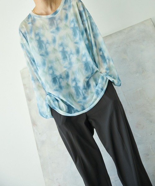 VACANCY（ヴァカンシー）の「ニュアンス柄シアートップス（シャツ/ブラウス・レディース・ブルー/その他・FREE）」の11枚目の写真