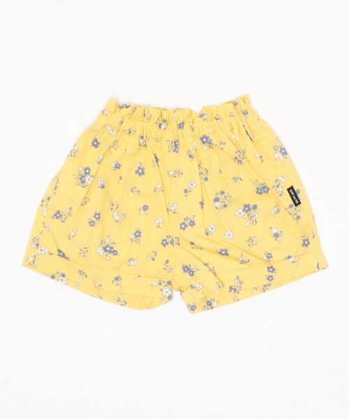 quoti use fith（クゥオティ　ユース　フィス）の「ブロードフラワープリント タック ショートパンツ（その他パンツ・キッズ・グレー/イエロー・100/130/80/110/120/90）」の5枚目の写真
