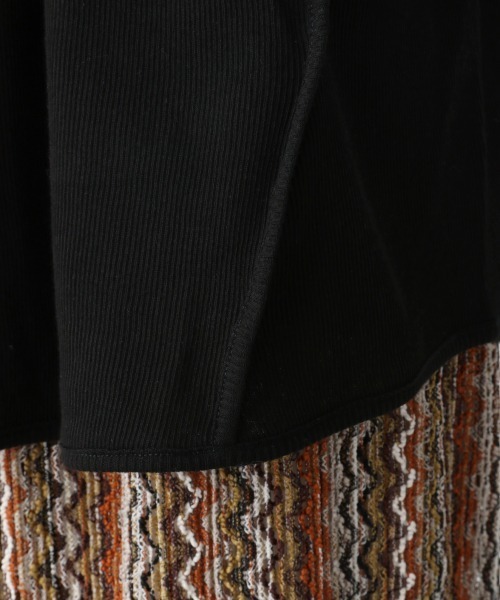 JEANASIS（ジーナシス）の「カッティングトロミリブプルオーバー/943492（Tシャツ/カットソー・レディース・ホワイト/ブラック/ベージュ・FREE）」の9枚目の写真