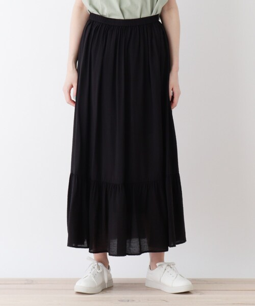 DRESKIP（ドレスキップ）の「◆ティアードスカート（スカート・レディース・カーキ/グレー系その他/ブラック系/ライトイエロー系1・02/03/04）」の13枚目の写真