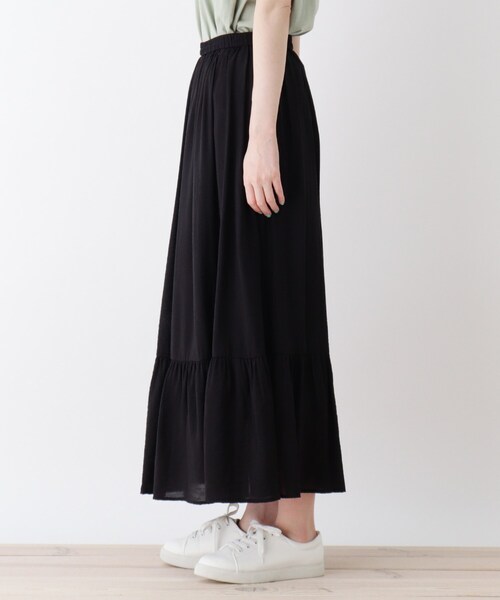 DRESKIP（ドレスキップ）の「◆ティアードスカート（スカート・レディース・カーキ/グレー系その他/ブラック系/ライトイエロー系1・02/03/04）」の7枚目の写真