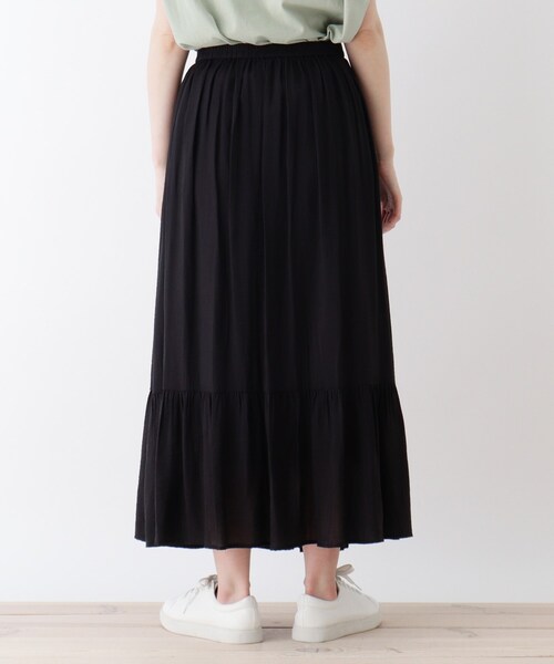 DRESKIP（ドレスキップ）の「◆ティアードスカート（スカート・レディース・カーキ/グレー系その他/ブラック系/ライトイエロー系1・02/03/04）」の8枚目の写真