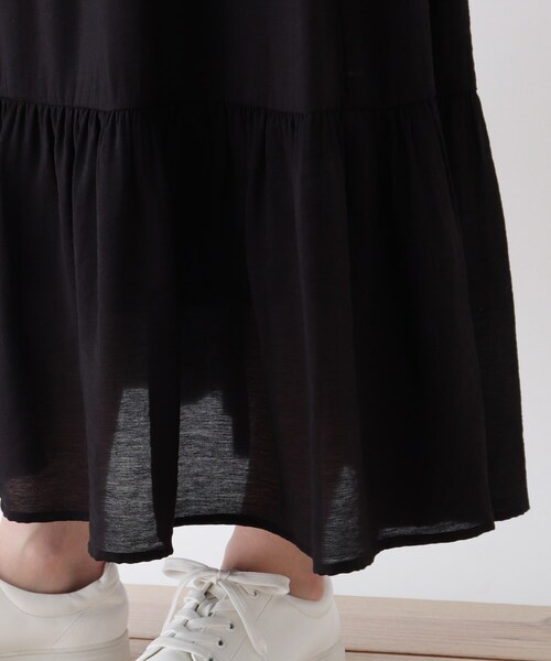 DRESKIP（ドレスキップ）の「◆ティアードスカート（スカート・レディース・カーキ/グレー系その他/ブラック系/ライトイエロー系1・02/03/04）」の10枚目の写真