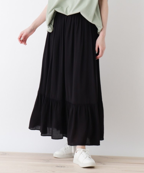 DRESKIP（ドレスキップ）の「◆ティアードスカート（スカート・レディース・カーキ/グレー系その他/ブラック系/ライトイエロー系1・02/03/04）」の16枚目の写真