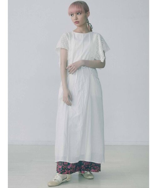 merry jenny（メリージェニー）の「スクエアスリーブレースコンビワンピース（ワンピース・レディース・ブラック/オフホワイト/アイボリー・FREE）」の22枚目の写真