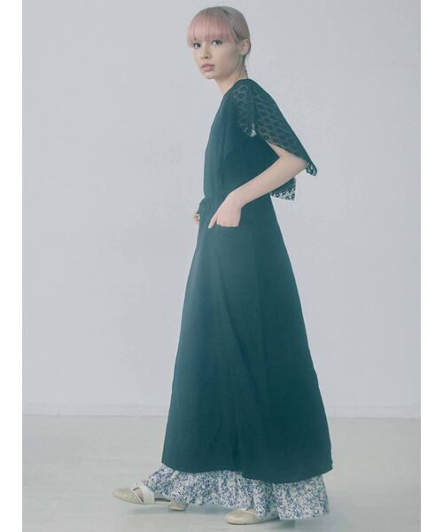 merry jenny（メリージェニー）の「スクエアスリーブレースコンビワンピース（ワンピース・レディース・ブラック/オフホワイト/アイボリー・FREE）」の19枚目の写真