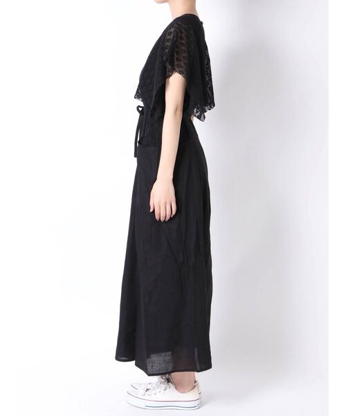 merry jenny（メリージェニー）の「スクエアスリーブレースコンビワンピース（ワンピース・レディース・ブラック/オフホワイト/アイボリー・FREE）」の11枚目の写真