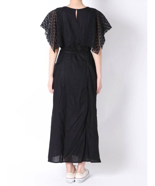 merry jenny（メリージェニー）の「スクエアスリーブレースコンビワンピース（ワンピース・レディース・ブラック/オフホワイト/アイボリー・FREE）」の7枚目の写真