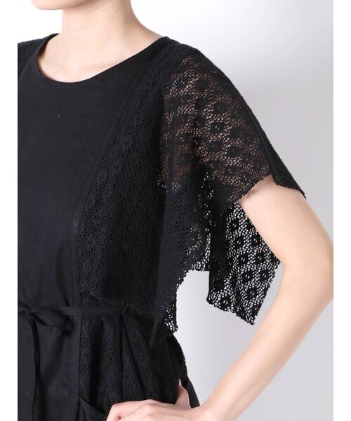 merry jenny（メリージェニー）の「スクエアスリーブレースコンビワンピース（ワンピース・レディース・ブラック/オフホワイト/アイボリー・FREE）」の16枚目の写真