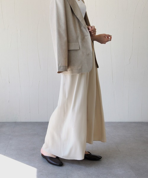 Chillfar（チルファー）の「サテンAラインスカート（スカート・レディース・ブラック/ベージュ/ミント・MEDIUM/LARGE）」の13枚目の写真