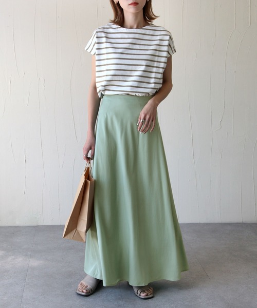 Chillfar（チルファー）の「サテンAラインスカート（スカート・レディース・ブラック/ベージュ/ミント・MEDIUM/LARGE）」の20枚目の写真
