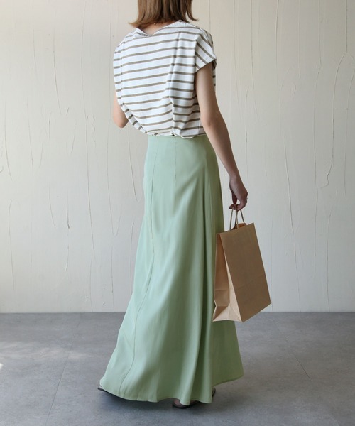 Chillfar（チルファー）の「サテンAラインスカート（スカート・レディース・ブラック/ベージュ/ミント・MEDIUM/LARGE）」の21枚目の写真