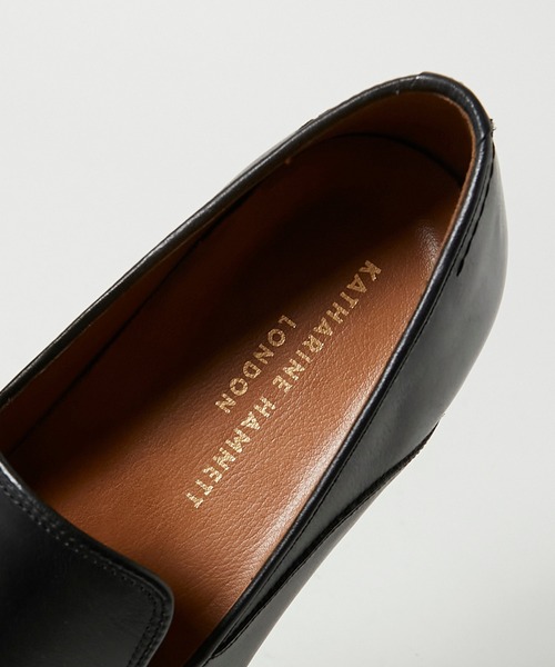 KATHARINE HAMNETT LONDON （キャサリンハムネットロンドン）の「KATHARINE HAMNETT LONDON/キャサリンハムネットロンドン スリッポン（スリッポン・メンズ・ブラック/ブラウン/ダークブラウン・24.5/25/25.5/26/26.5/27）」の19枚目の写真