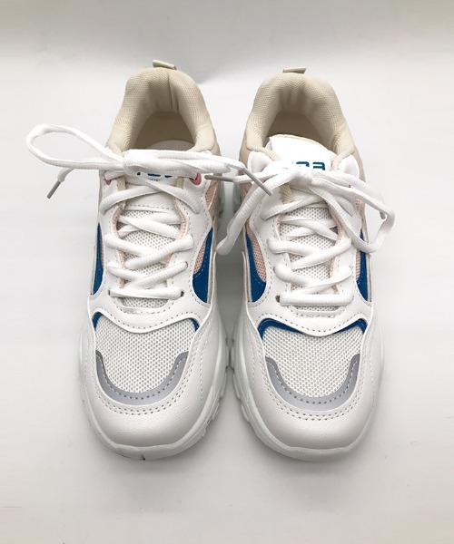 Futier land(フューティアランド)の「カラー配色厚底ダッドスニーカー(スニーカー・レディース・グレー/ピンク/マルチ・35/36/37/38/39/40)」の15枚目の写真