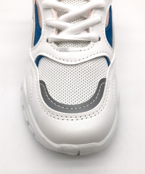 Futier land(フューティアランド)の「カラー配色厚底ダッドスニーカー(スニーカー・レディース・グレー/ピンク/マルチ・35/36/37/38/39/40)」の8枚目の写真