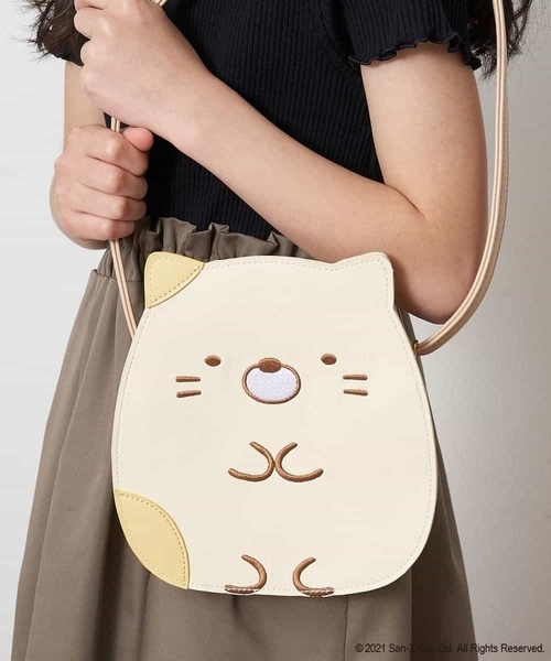 a.v.v（アーヴェヴェ）の「[KIDS]【数量限定】すみっコぐらし なかよしポシェット（ショルダーバッグ・キッズ・ホワイト/ベージュ/ライトブルー・120）」の2枚目の写真