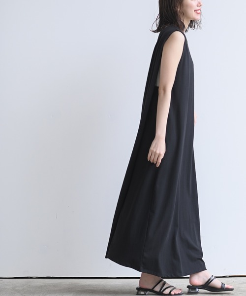 rps（アールピーエス）の「インナーＳＥＴＢＡＣＫレイヤーワンピース（ワンピース・レディース・ブラック/ベージュ/カーキ・M）」の4枚目の写真