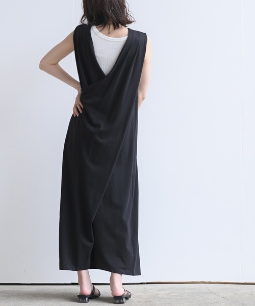 rps（アールピーエス）の「インナーＳＥＴＢＡＣＫレイヤーワンピース（ワンピース・レディース・ブラック/ベージュ/カーキ・M）」の8枚目の写真