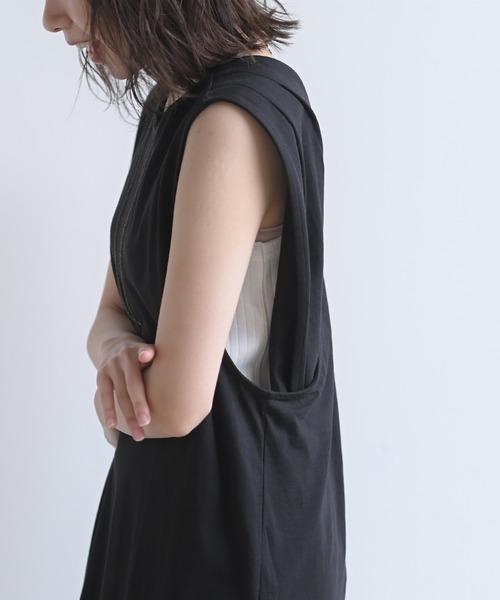 rps（アールピーエス）の「インナーＳＥＴＢＡＣＫレイヤーワンピース（ワンピース・レディース・ブラック/ベージュ/カーキ・M）」の16枚目の写真