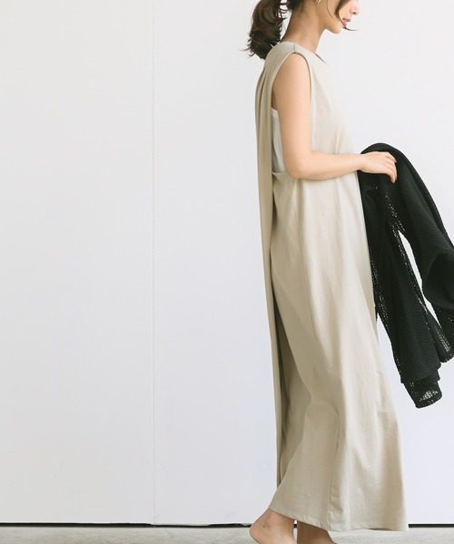 rps（アールピーエス）の「インナーＳＥＴＢＡＣＫレイヤーワンピース（ワンピース・レディース・ブラック/ベージュ/カーキ・M）」の9枚目の写真