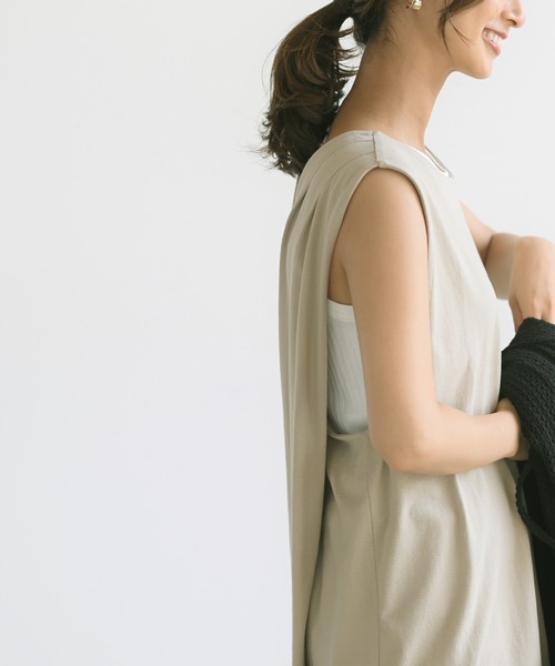 rps（アールピーエス）の「インナーＳＥＴＢＡＣＫレイヤーワンピース（ワンピース・レディース・ブラック/ベージュ/カーキ・M）」の21枚目の写真