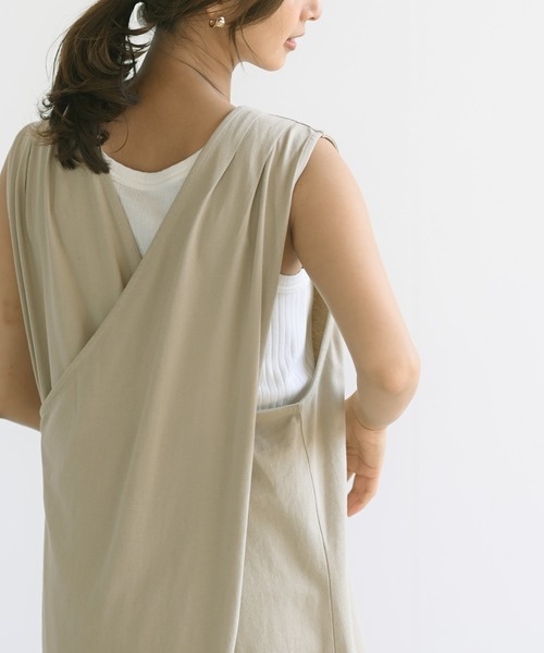 rps（アールピーエス）の「インナーＳＥＴＢＡＣＫレイヤーワンピース（ワンピース・レディース・ブラック/ベージュ/カーキ・M）」の17枚目の写真