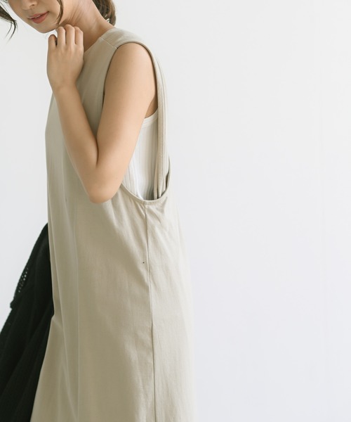 rps（アールピーエス）の「インナーＳＥＴＢＡＣＫレイヤーワンピース（ワンピース・レディース・ブラック/ベージュ/カーキ・M）」の13枚目の写真