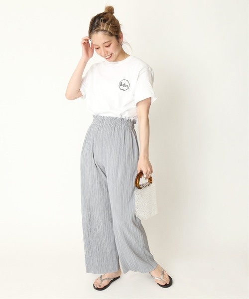 Simplicite（サンプリシテ）の「ワッシャージャガードカットパンツ◆（デニムパンツ・レディース・ベージュ/グレー/ブルー系その他・FREE）」の13枚目の写真