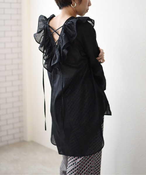 Eimee Law（エイミーロウ）の「プリーツカラー レースアップBL