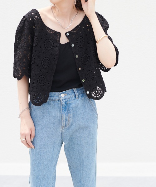 DISCOAT（ディスコート）の「【前後2WAY】カギバリプルオーバー（ニット/セーター・レディース・ホワイト系その他/ブラック/レモンイエロー・FREE）」の10枚目の写真