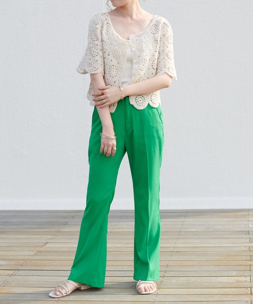 DISCOAT（ディスコート）の「【前後2WAY】カギバリプルオーバー（ニット/セーター・レディース・ホワイト系その他/ブラック/レモンイエロー・FREE）」の15枚目の写真